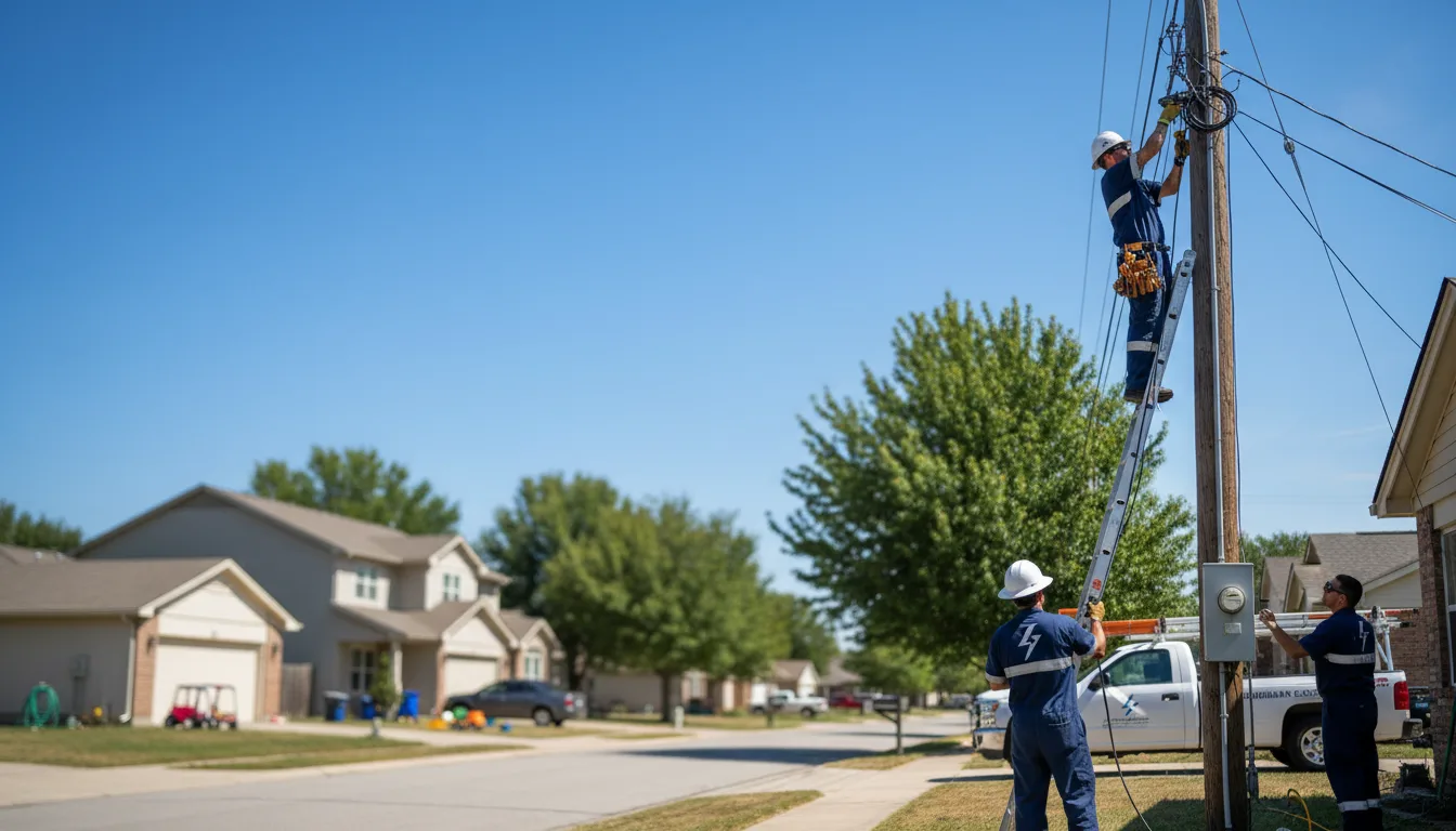 Residential electrician providing installation services in Dickens, IA